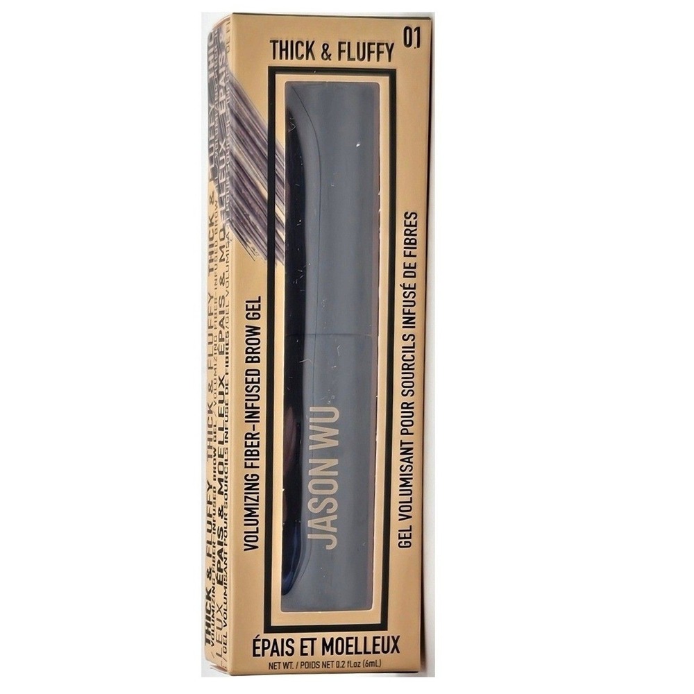 Jason Wu Thick & Fluffy Brow Gel 0.2oz - 01 Taupe - Fiber-Infused Volumizing NEW